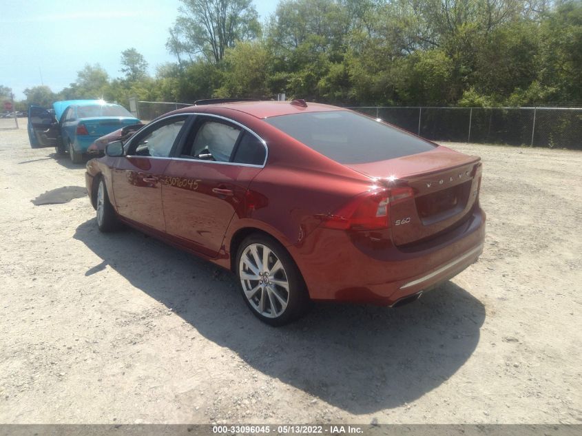 2016 VOLVO S60 INSCRIPTION T5 DRIVE-E PREMIER LYV402FK7GB106822
