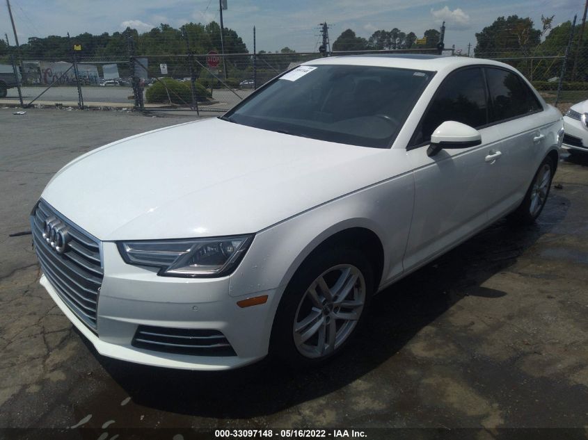 2017 AUDI A4 PREMIUM WAUGNAF43HN003342