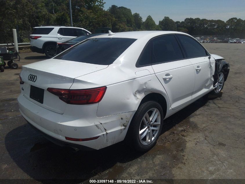 2017 AUDI A4 PREMIUM WAUGNAF43HN003342