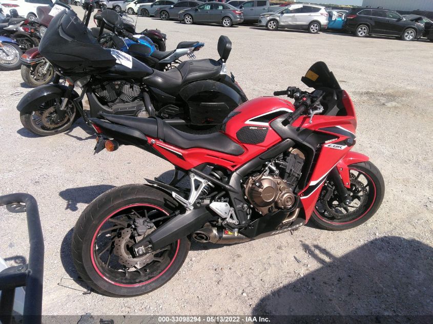 2018 HONDA CBR650 F MLHRC7401J5400362