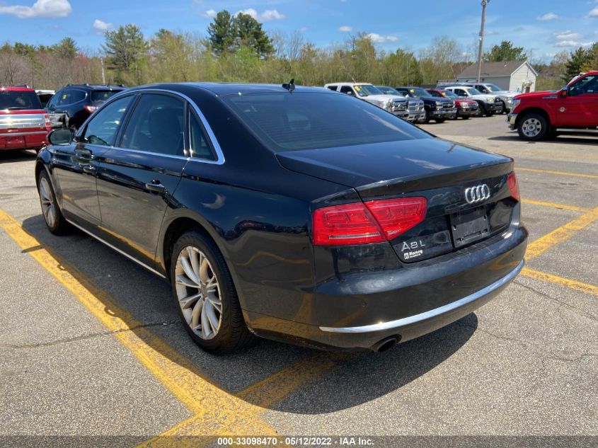 2013 AUDI A8 L 3.0L WAURGAFD7DN010002