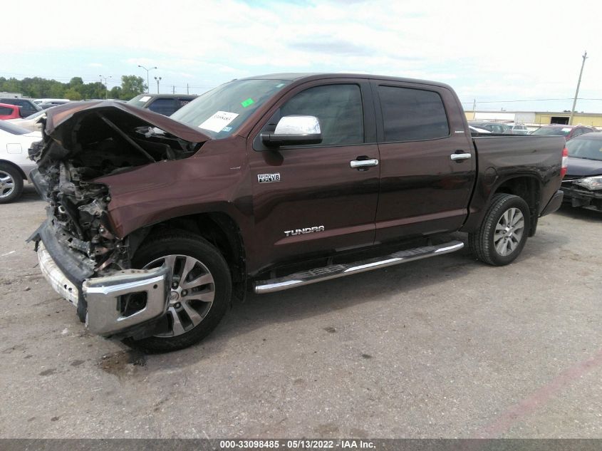2016 TOYOTA TUNDRA 2WD TRUCK CREWMAX LIMITED 5TFFW5F15GX197853