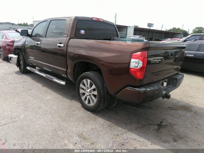 2016 TOYOTA TUNDRA 2WD TRUCK CREWMAX LIMITED 5TFFW5F15GX197853