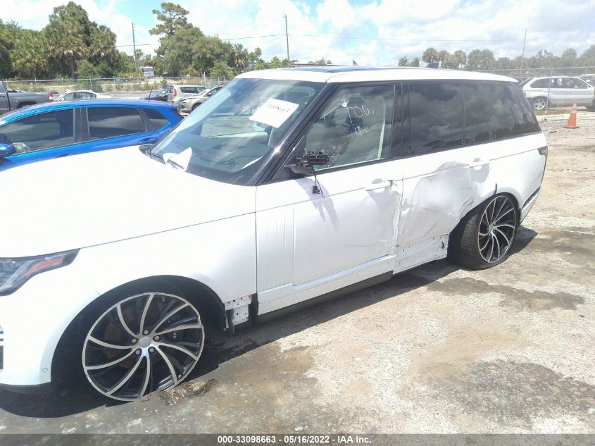 2019 LAND ROVER RANGE ROVER HSE SALGS2SV7KA527293