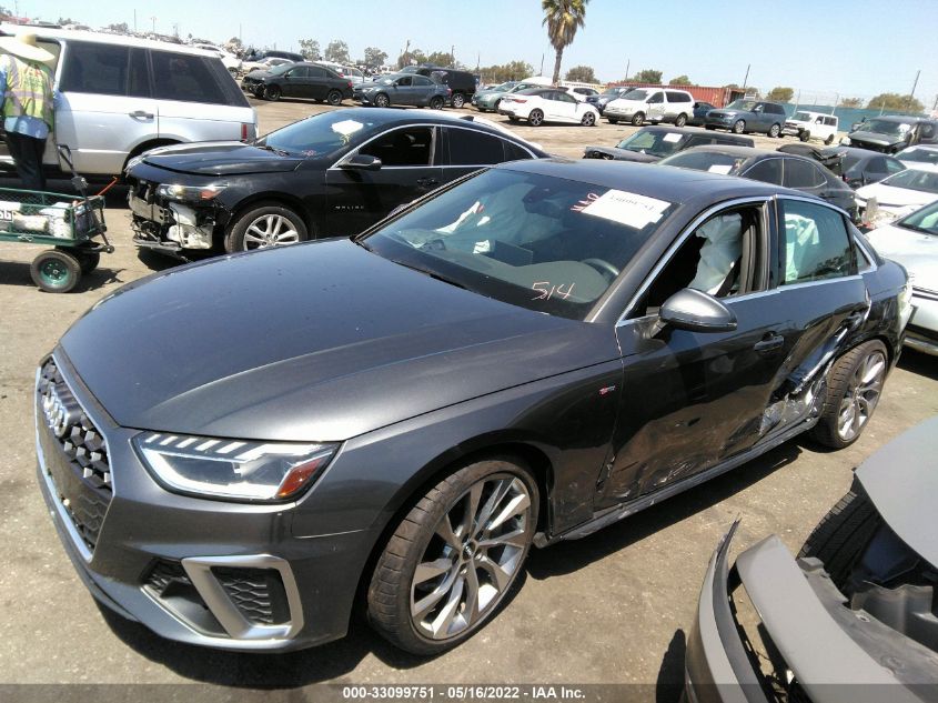 2020 AUDI A4 PREMIUM PLUS WAUENAF46LA059993