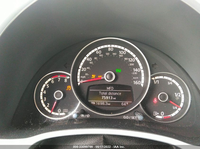 2014 VOLKSWAGEN BEETLE CONVERTIBLE 3VW5P7AT4EM807416