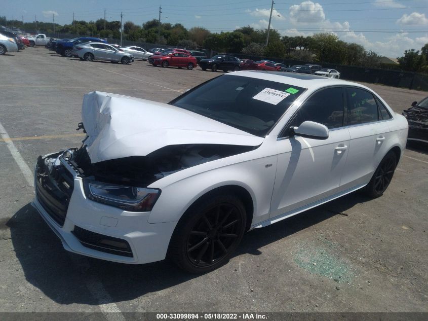2016 AUDI A4 PREMIUM PLUS WAUFFAFL3GN012122