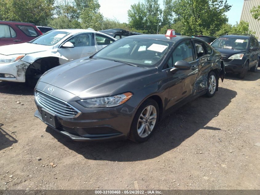 2018 FORD FUSION HYBRID SE HYBRID 3FA6P0LU8JR172157