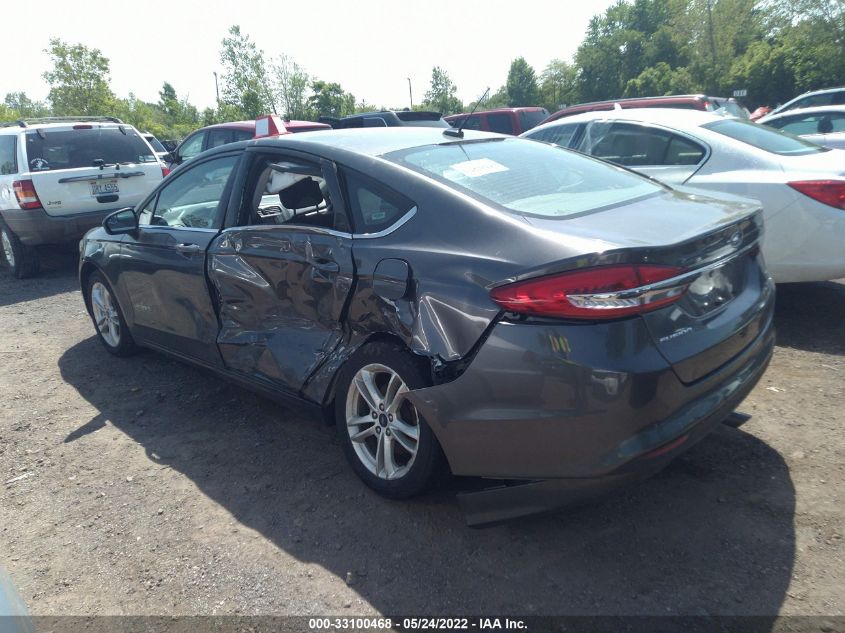 2018 FORD FUSION HYBRID SE HYBRID 3FA6P0LU8JR172157