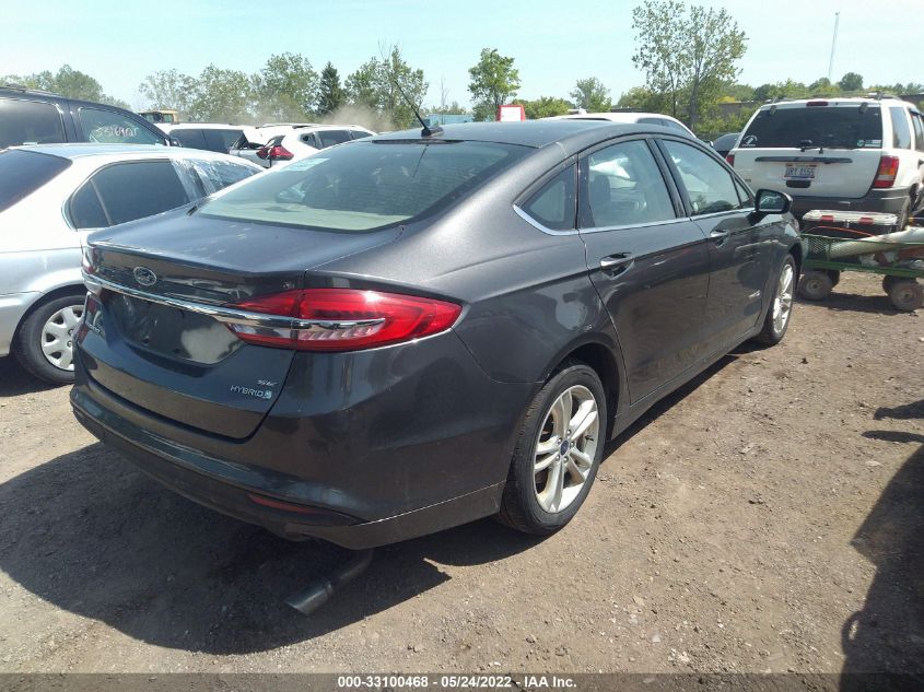 2018 FORD FUSION HYBRID SE HYBRID 3FA6P0LU8JR172157