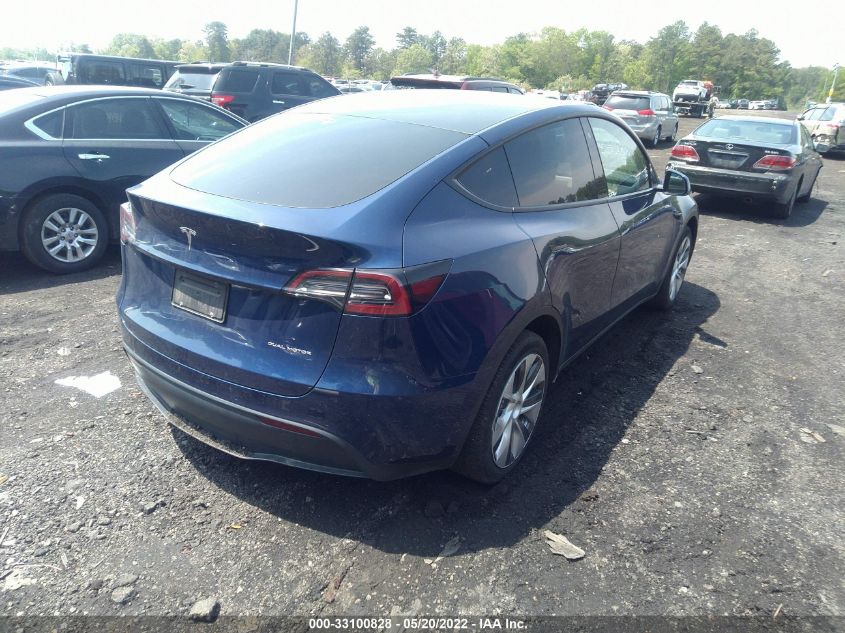 2021 TESLA MODEL Y LONG RANGE 5YJYGDEE1MF204923