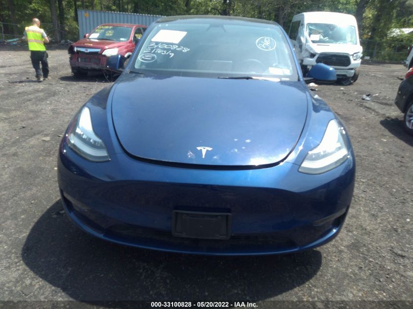 2021 TESLA MODEL Y LONG RANGE 5YJYGDEE1MF204923