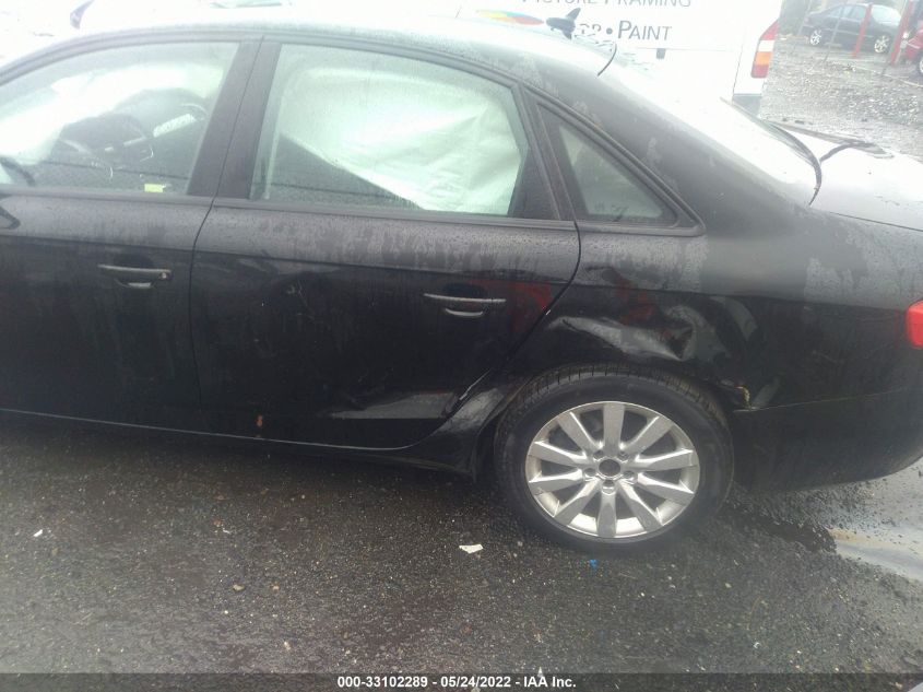 2014 AUDI A4 PREMIUM WAUDFAFL9EN037708