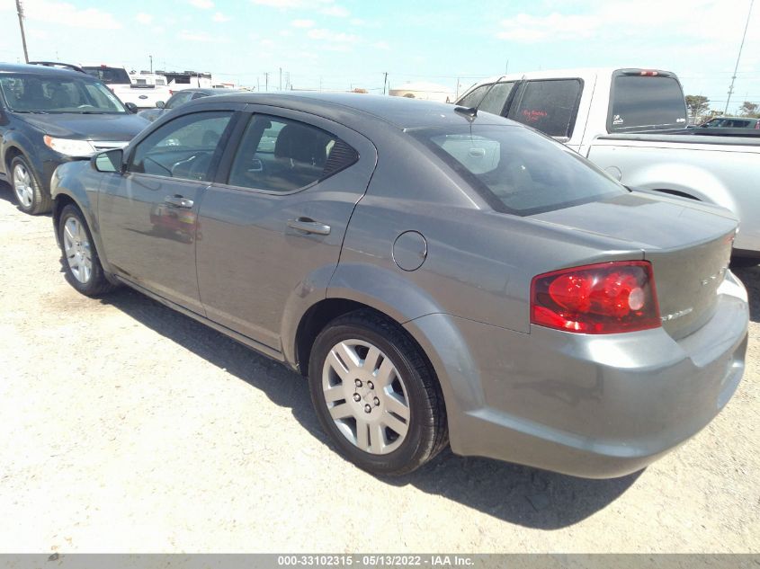 2013 DODGE AVENGER SE 1C3CDZAB3DN576183
