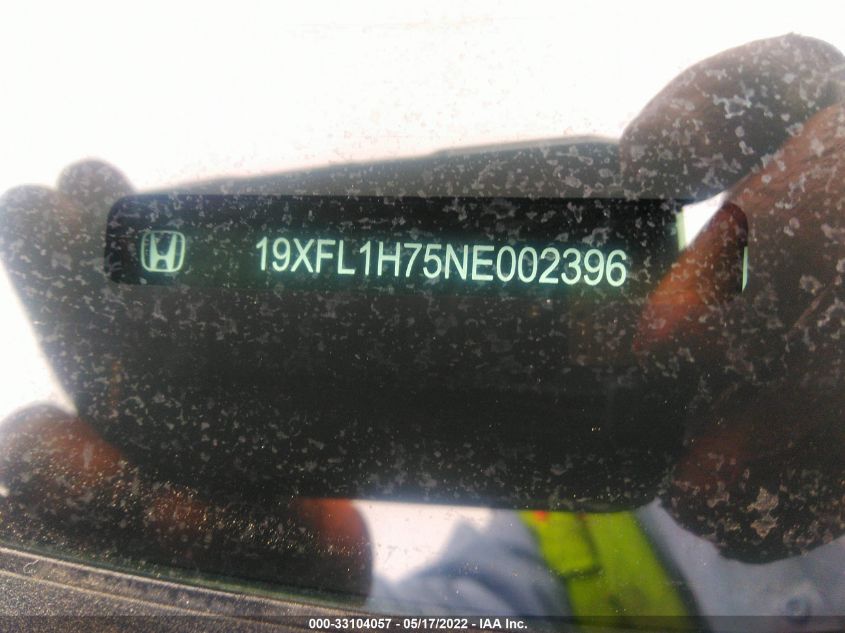 2022 HONDA CIVIC HATCHBACK EX-L 19XFL1H75NE002396