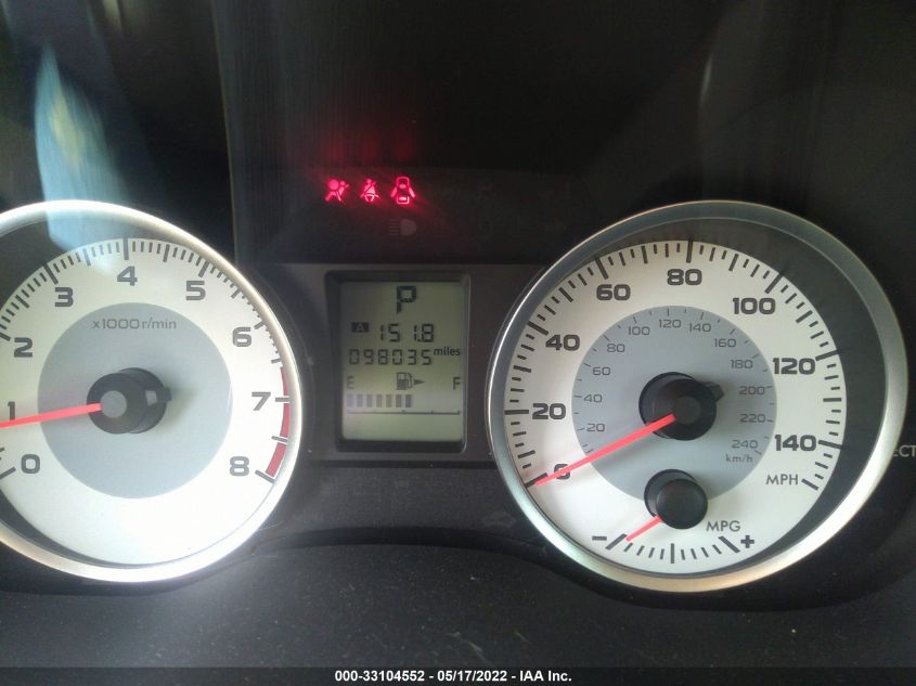 2013 SUBARU IMPREZA WAGON 2.0I JF1GPAA61D2863120