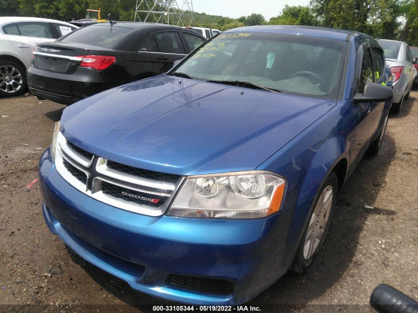 2014 DODGE AVENGER SE 1C3CDZAB9EN220466