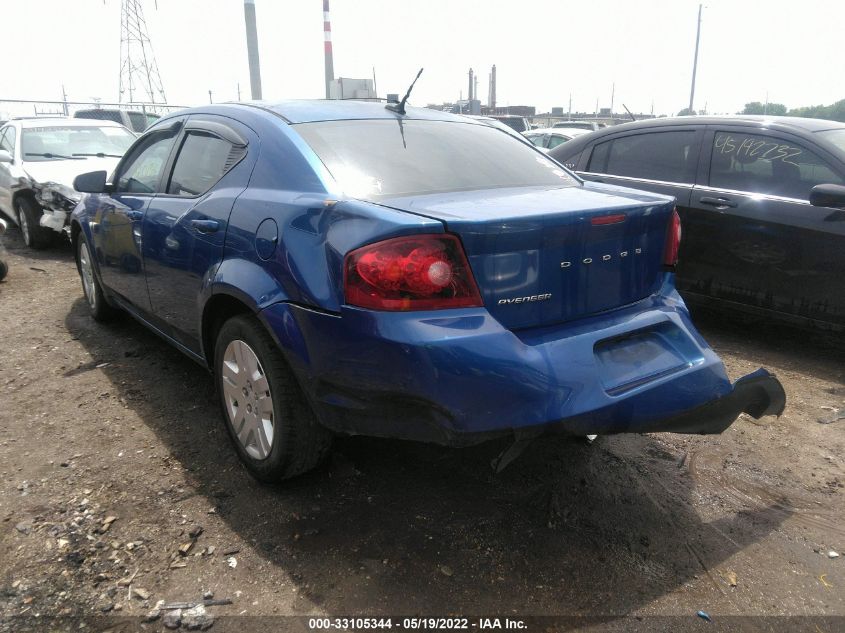 2014 DODGE AVENGER SE 1C3CDZAB9EN220466