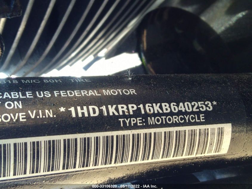 2019 HARLEY-DAVIDSON FLHXS 1HD1KRP16KB640253