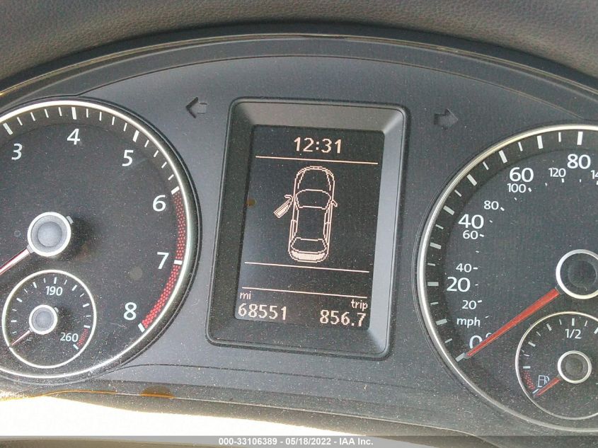 2015 VOLKSWAGEN EOS KOMFORT WVWBW8AH9FV004585