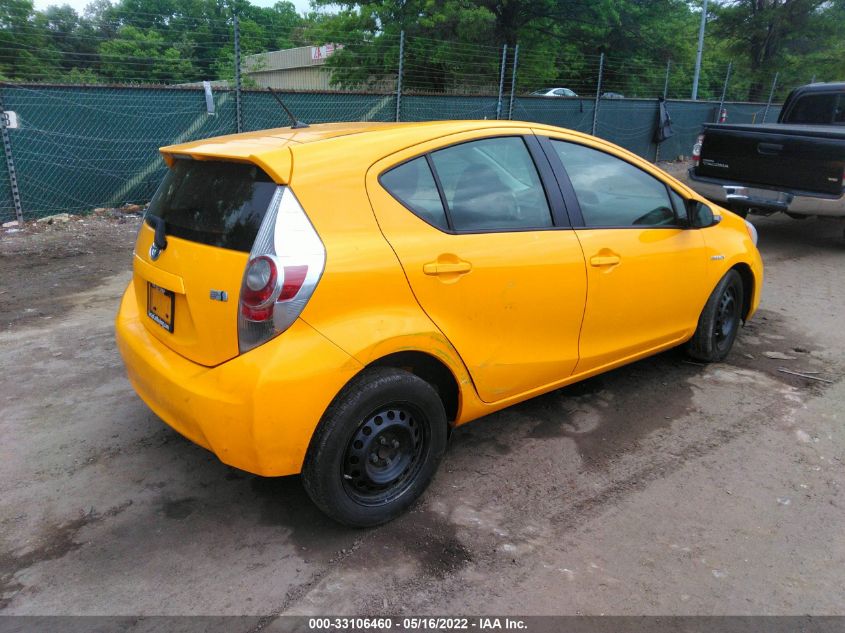 2014 TOYOTA PRIUS C ONE/THREE/TWO/FOUR JTDKDTB34E1085190