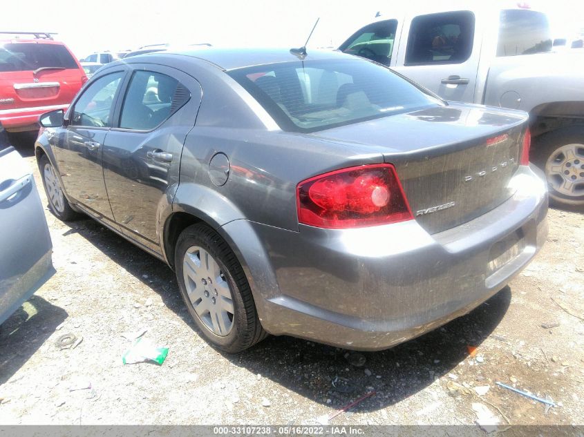 2013 DODGE AVENGER SE 1C3CDZAB6DN637817