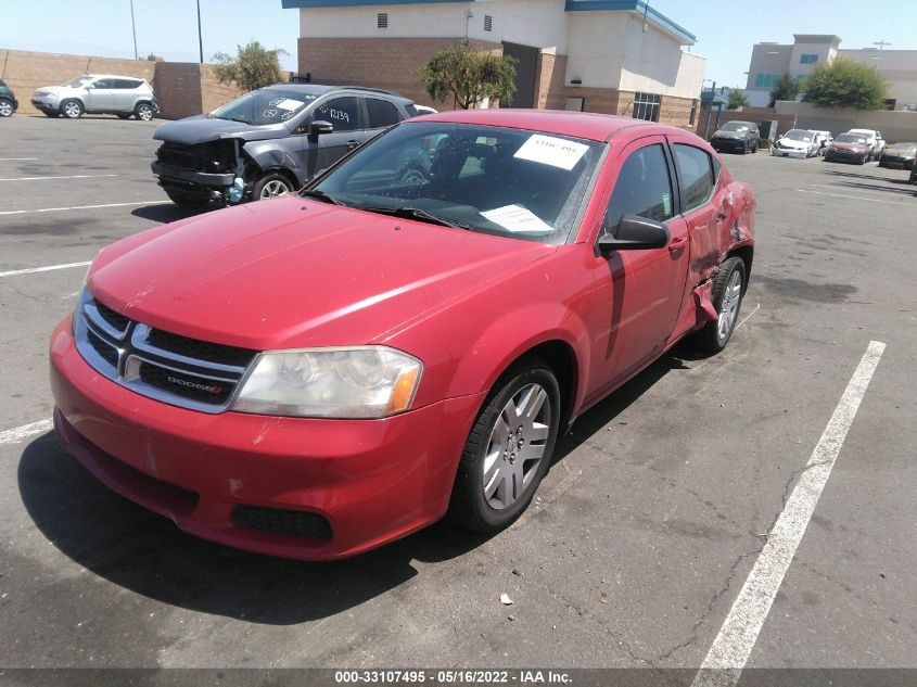 2014 DODGE AVENGER SE 1C3CDZAB0EN143941
