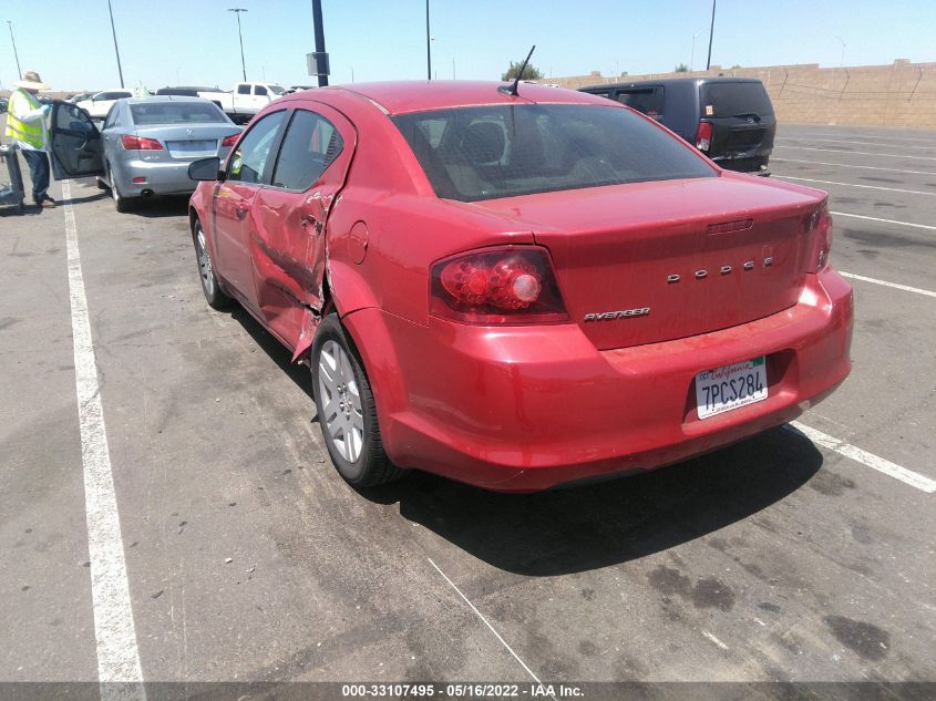 2014 DODGE AVENGER SE 1C3CDZAB0EN143941