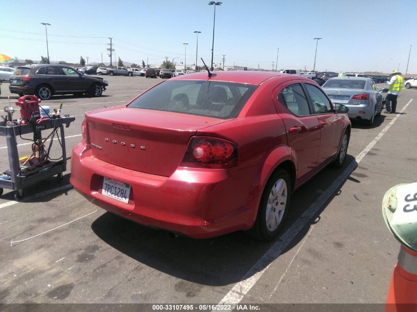 2014 DODGE AVENGER SE 1C3CDZAB0EN143941