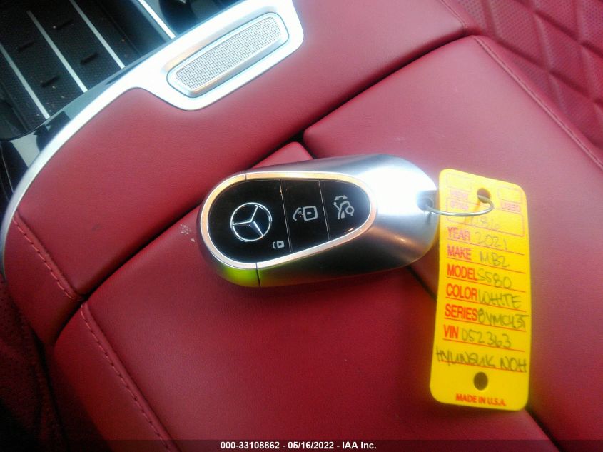 2021 MERCEDES-BENZ S-CLASS S 580 W1K6G7GB3MA052363
