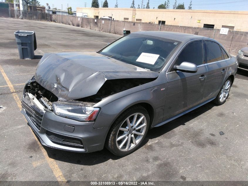 2016 AUDI A4 PREMIUM WAUAFAFLXGN011172
