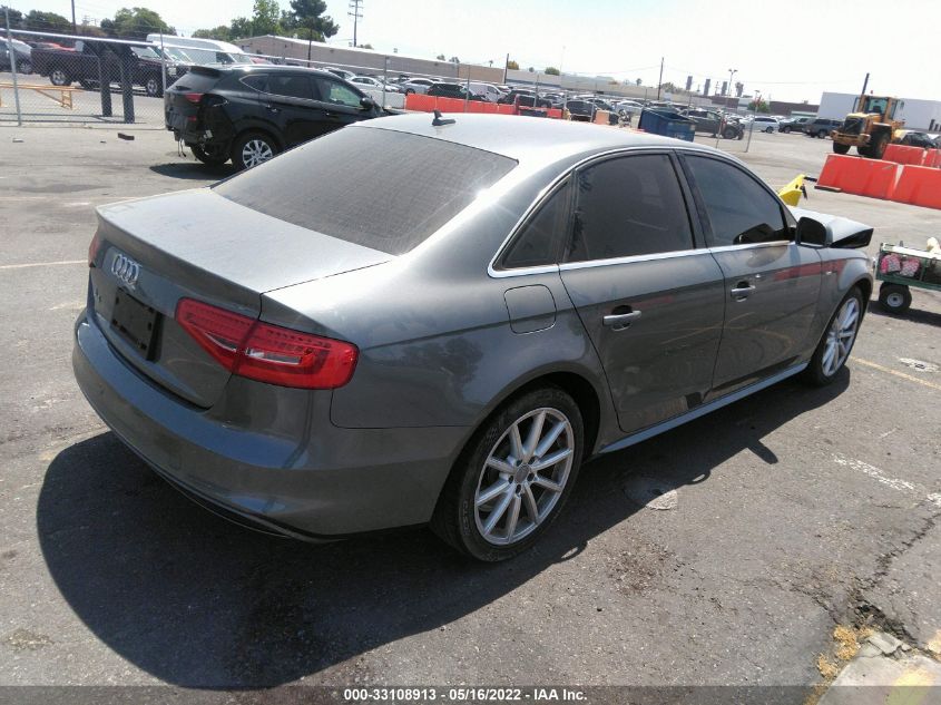 2016 AUDI A4 PREMIUM WAUAFAFLXGN011172