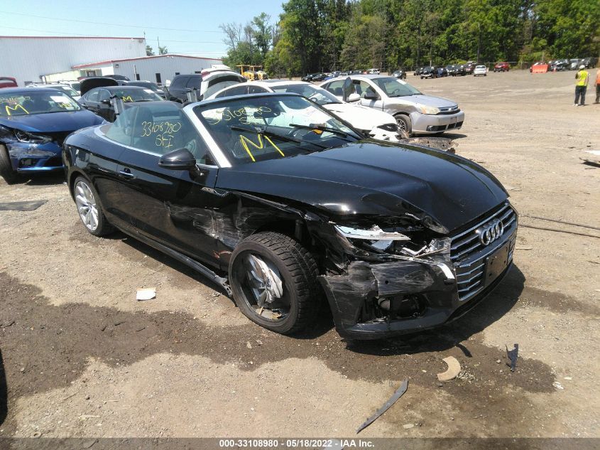 2018 AUDI A5 CABRIOLET PREMIUM PLUS WAUYNGF53JN001225