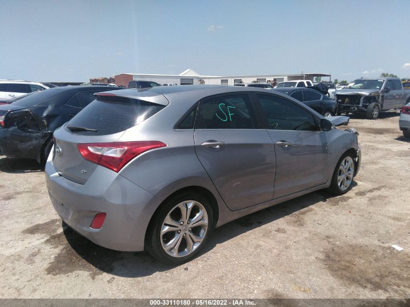 2013 HYUNDAI ELANTRA GT W/BLUE INT KMHD35LE4DU052917