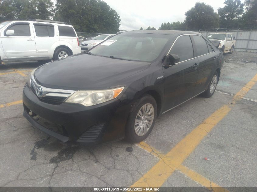 2013 TOYOTA CAMRY HYBRID HYBRID/LE/XLE 4T1BD1FK7DU091161