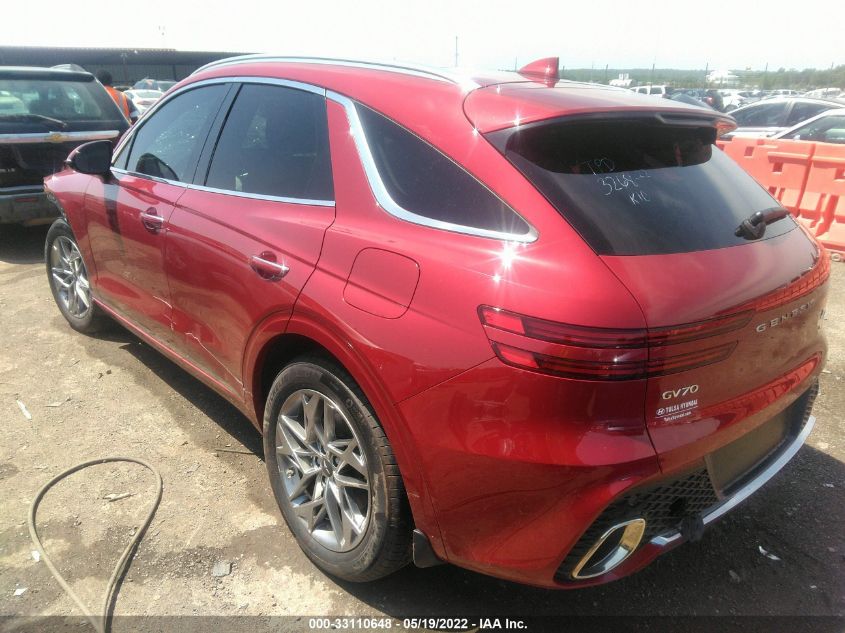 2022 GENESIS GV70 2.5T KMUMADTB4NU065157