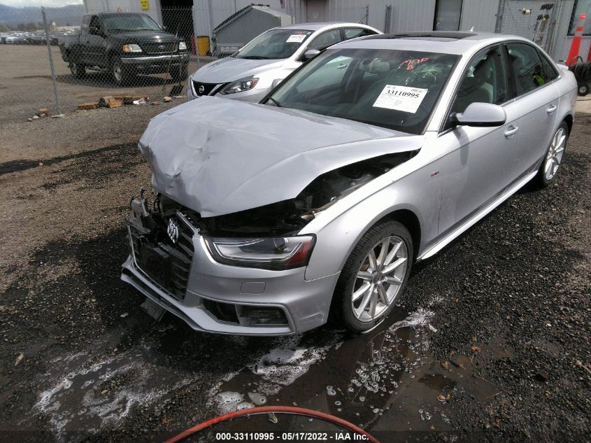 2014 AUDI A4 PREMIUM PLUS WAUFFAFLXEN021140