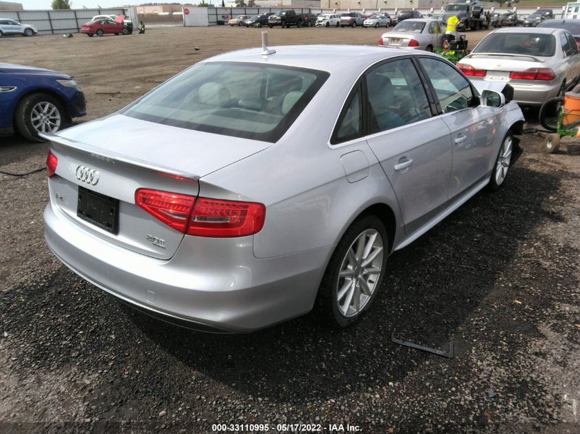 2014 AUDI A4 PREMIUM PLUS WAUFFAFLXEN021140