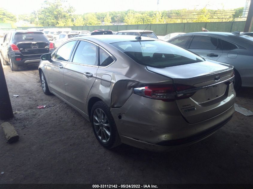 2017 FORD FUSION ENERGI SE 3FA6P0PU9HR137163