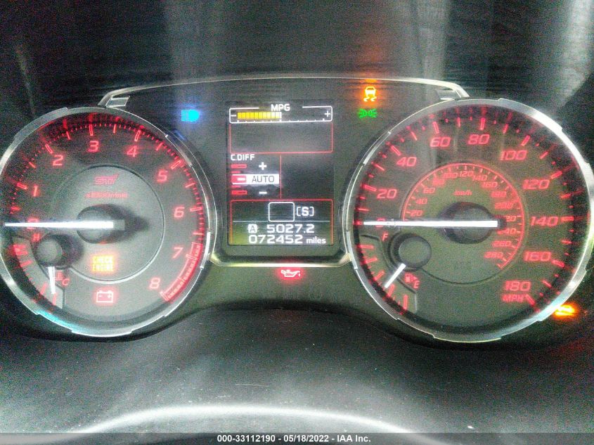 2015 SUBARU WRX STI JF1VA2P6XF9828060