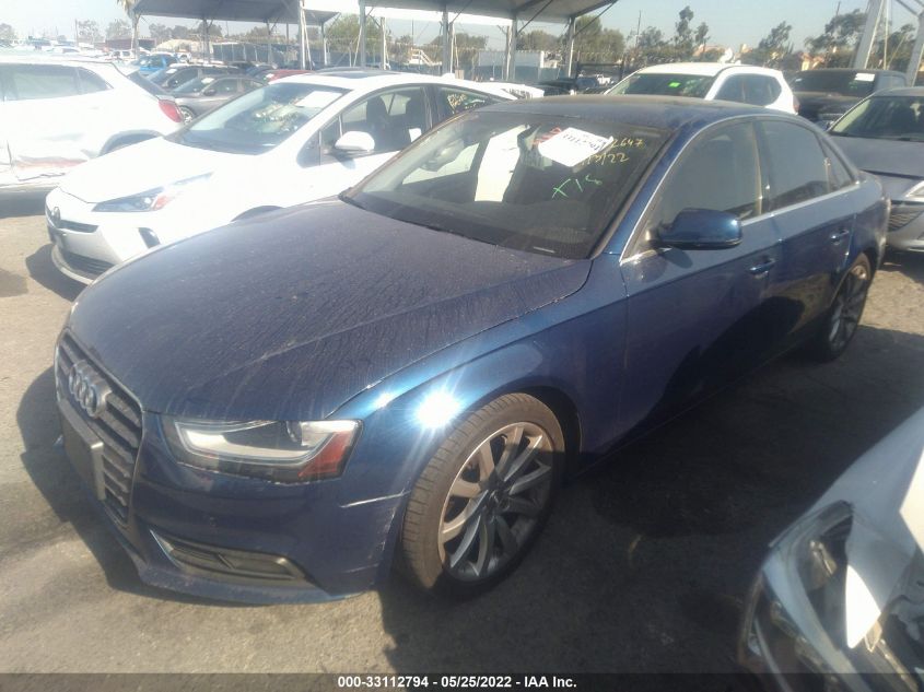 2013 AUDI A4 PREMIUM PLUS WAUFFAFL8DN031017