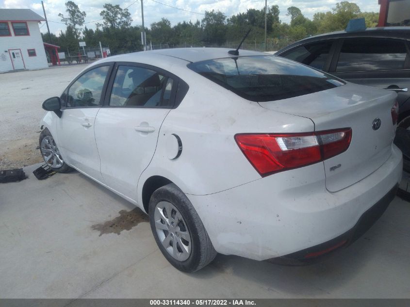 2014 KIA RIO LX KNADM4A30E6355368