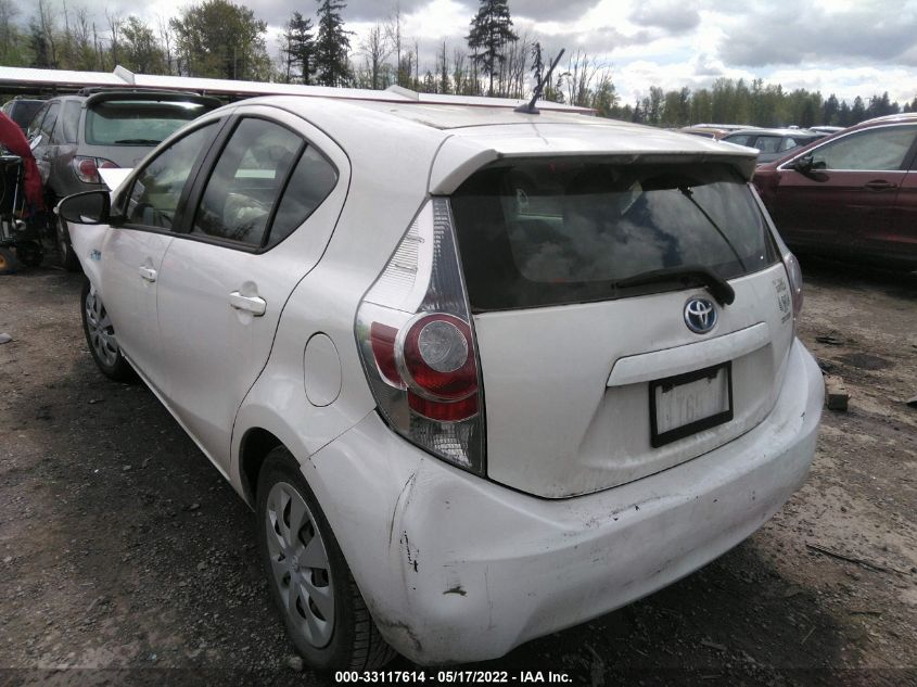 2014 TOYOTA PRIUS C ONE/THREE/TWO/FOUR JTDKDTB37E1557768