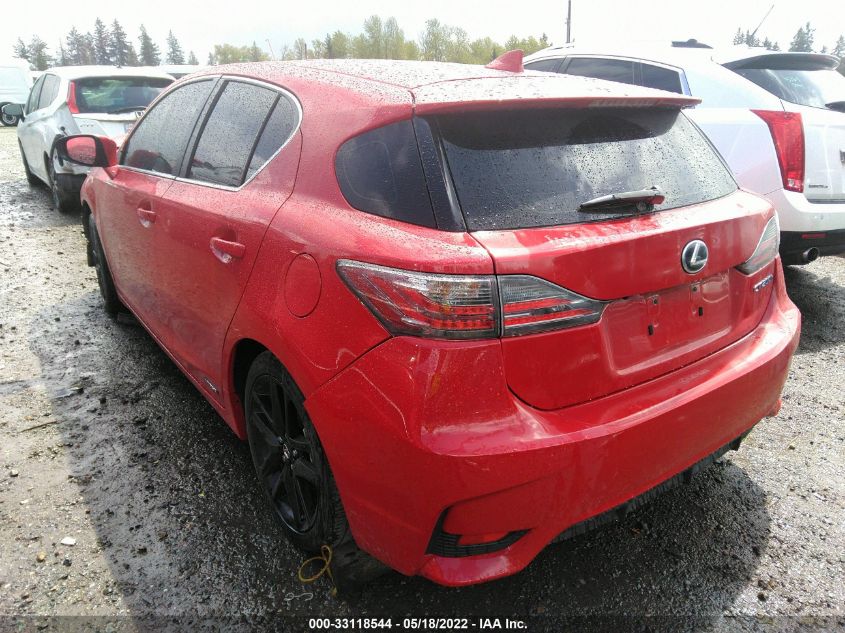 2016 LEXUS CT 200H HYBRID JTHKD5BH4G2256345