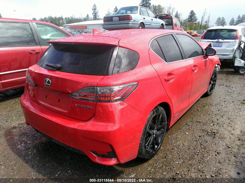 2016 LEXUS CT 200H HYBRID JTHKD5BH4G2256345