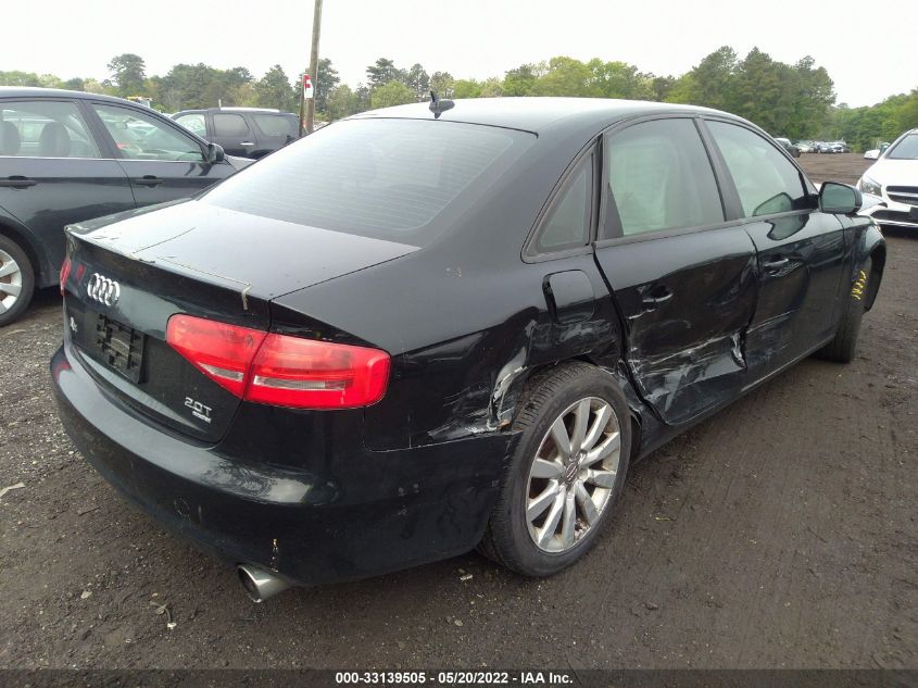 2014 AUDI A4 PREMIUM WAUBFAFL7EN010921