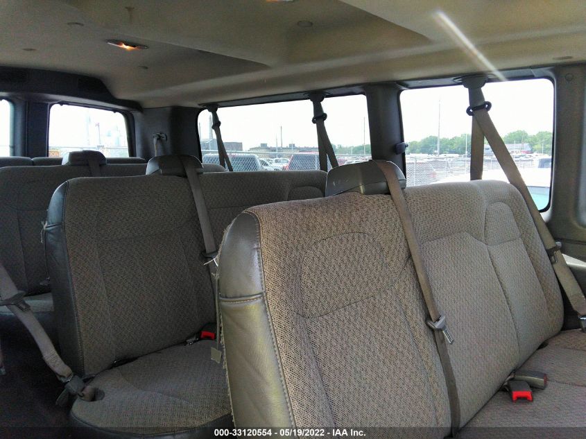 2016 CHEVROLET EXPRESS PASSENGER LT 1GAZGPFG3G1287735