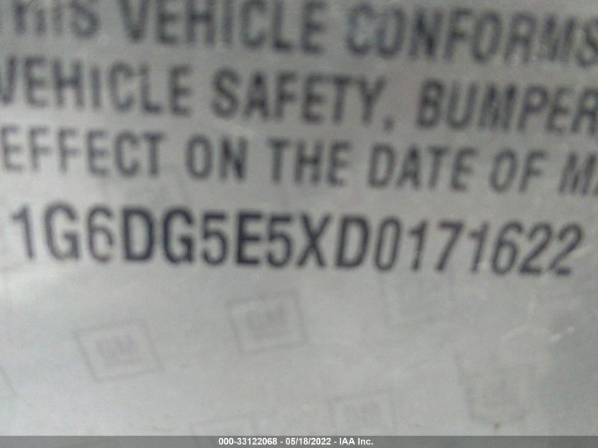 2013 CADILLAC CTS SEDAN LUXURY COLLECTION 1G6DG5E5XD0171622