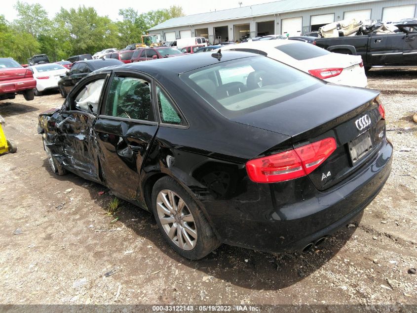 2014 AUDI A4 PREMIUM WAUBFAFL1EN038469