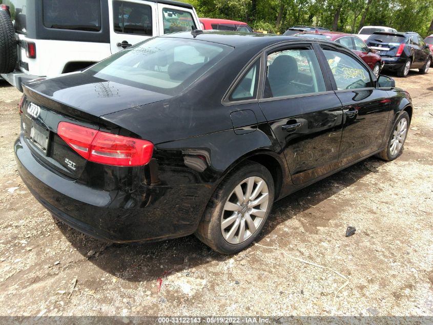 2014 AUDI A4 PREMIUM WAUBFAFL1EN038469